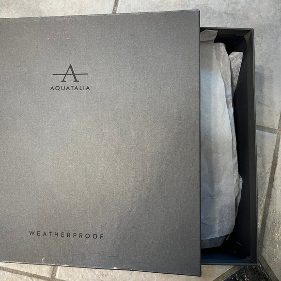 New Aquatalia 'Phiona' Black Leather Suede Bootie $525 - Picture 7 of 8